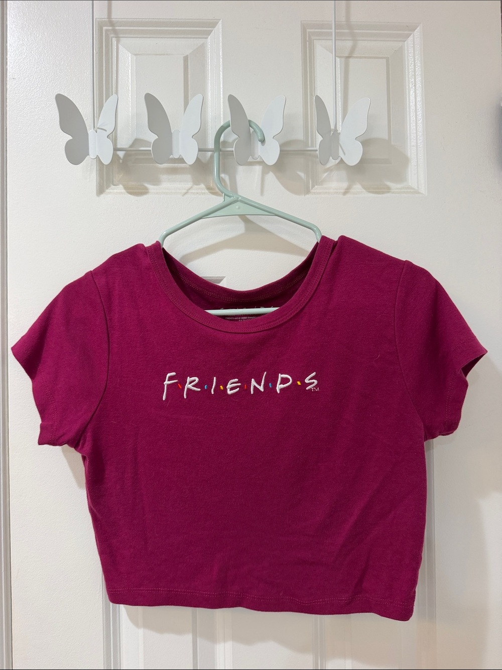 FRIENDS Magenta Short Sleeve Logo Tee - Kids